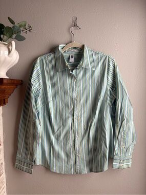GAP Y2K Striped Button-Up Shirt